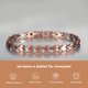 thumbnail image 2 of Tobillera magnética de cobre para mujer, alivio del dolor por artritis, 9.44 pulgadas, joyería de cobre en forma de corazón, regalo de moda para mujer., 2 of 6