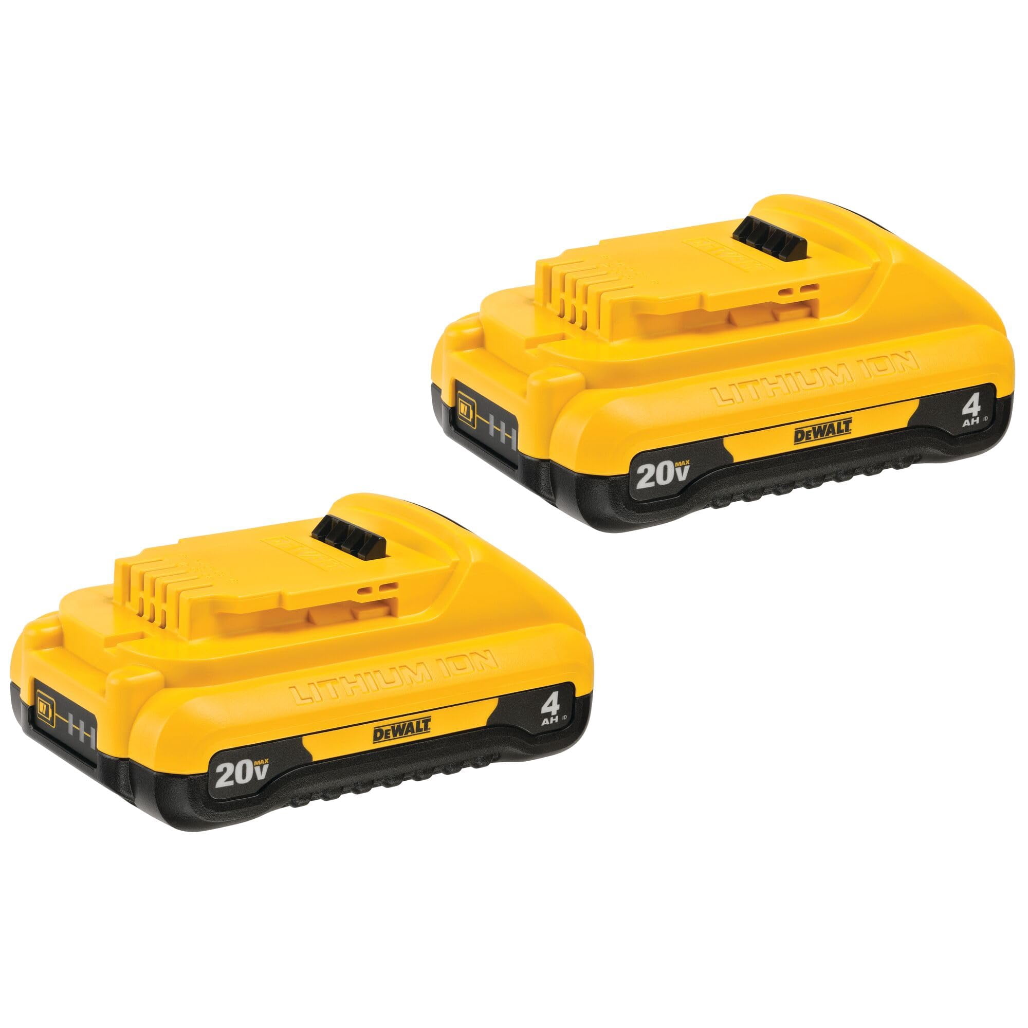 Batería Dewalt 20v Max* Compact 4.0ah, Paquete De 2 (dcb240-2)