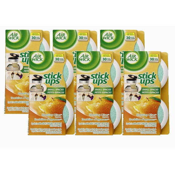 Ambientador Air Wick Stick Ups Cítricos Brillantes 12 unidades