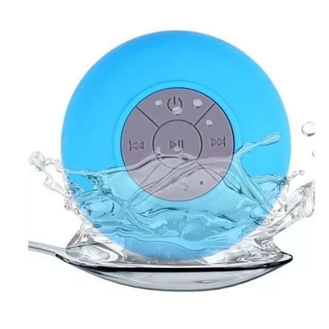 Shower. - Parlante Música Manos Libre Para Ducha Impermeable Agua/color Celeste.