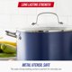thumbnail image 5 of Stockpot Blue Diamond 8L con tapa de cerámica antiadherente azul, 5 of 5