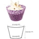 thumbnail image 2 of 50 envoltorios artísticos para cupcakes, papel para hornear pasteles, filigrana, encaje de enredadera, corte láser, moldes para muffins, bandejas para decoración de bodas, fiestas y cumpleaños., 2 of 7