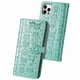thumbnail image 1 of Funda Cartera FOXDOCK para iPhone 12 ProMax , Flip PU con Relieve de Gatos y Perros, Tarjetero y Soporte, 1 of 6