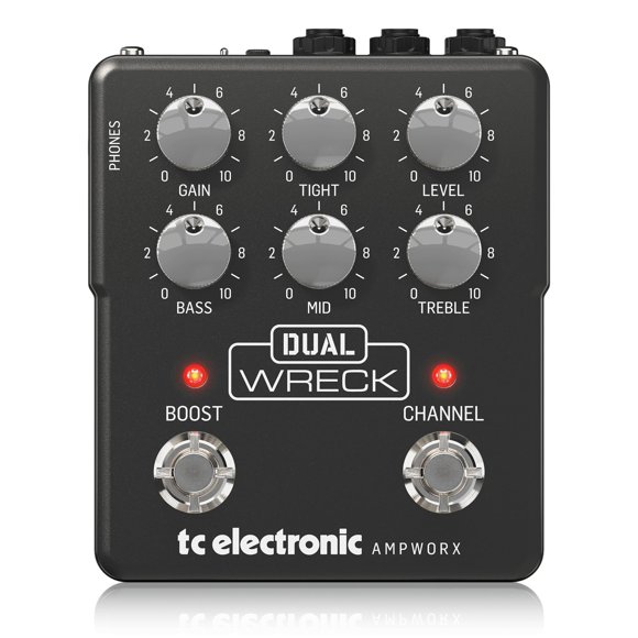 Pedal de preamplificador TC Electronic Ampworx Dual Wreck