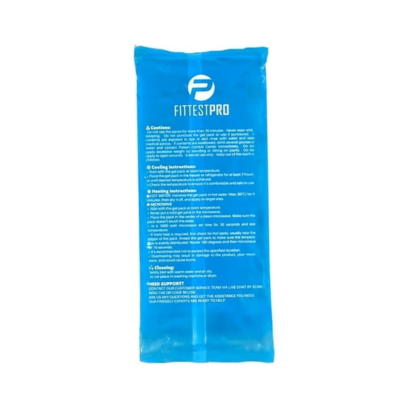 Compresa reutilizable de gel Fittest Pro para calor y frío