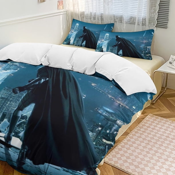 The Dark KnightCartoon Collection 3-Piece Comforter Set, Personalized Bedding Decor for Kids And Teens Bed Sheets