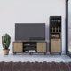 thumbnail image 1 of Rack 55 Pulgadas Kaia Miel/Plomo + Bar, 1 of 8
