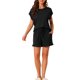 thumbnail image 2 of INSPIRE CHIC Conjunto de pijama para mujer con hombros caídos, conjunto de salón suave de manga corta con bolsillos y cordón ajustable para primavera verano XL negro, 2 of 6