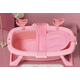 thumbnail image 1 of Tina cangrejo plegable con malla reforzada, color rosado, 1 of 3