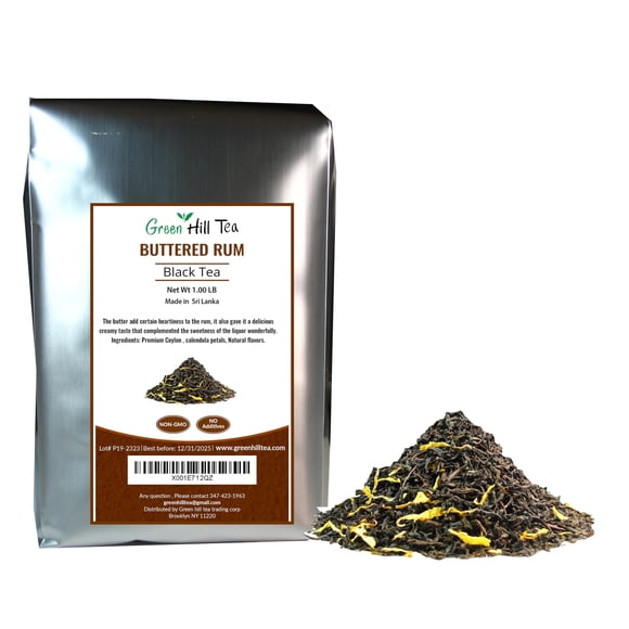 Té Greenhilltea Buttered Rum 454 g – Té negro