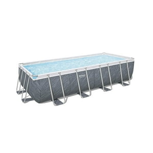 Piscina Bestway Rectangular C/Filtro Gris 5.49Mx2.74Mx1.22M Gris Oscuro Tamano Unico