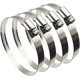 thumbnail image 1 of Abrazadera de manguera EesTeck 10 cm 304 acero inoxidable - paquete de 4, 1 of 7