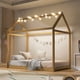 thumbnail image 1 of Cama de casa de madera tamaño doble, 1 of 6