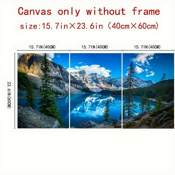 3pcs/set Wall Art Canvas Paintings, Living Room Beach Sunset Landscape Wall Decorative Art Painting, Canvas Print Bedroom Decoration Modern Salon Kitchen Office Wall Painting Home Decor, No Frames (1