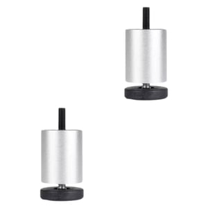 Magideal - 2 Piezas De Muebles Ajustables Patas De Sofá Pies De Óxido Redondo Redondo Moderno De Aleación De Aluminio Reemplazo De Piernas Para El Escritorio Del 8 Cm