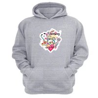 Genérico - Polerón Canguro Enfermera Gris Claro Talla Xl Unisex