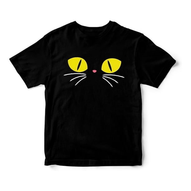 Polera Halloween Gato Gatito De Suerte 100% Algodo Niñoniña