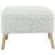 thumbnail image 1 of Pouf Petrum Isidora Blanco Piel Sintética 62x42x42 cm, 1 of 3