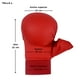 thumbnail image 2 of Par Guantes Karate Artes Marciales WKF Guantillas Rojo M, 2 of 2