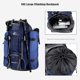 thumbnail image 5 of Mochila Bseash impermeable de 60 litros para senderismo y acampada con funda para lluvia, 5 of 9