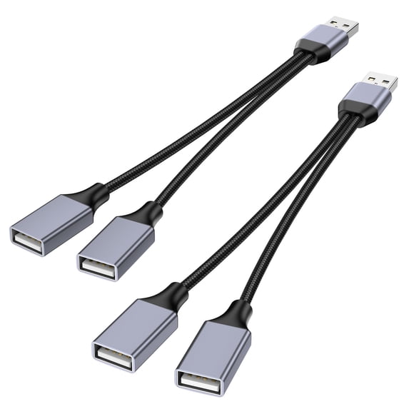 Divisor Usb 1 A 2 Salidas Usb 2 0 Paquete Doble