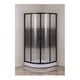 thumbnail image 2 of Shower Door 80x80x195 cm Curvo Mosaico Negro + Receptáculo, 2 of 2