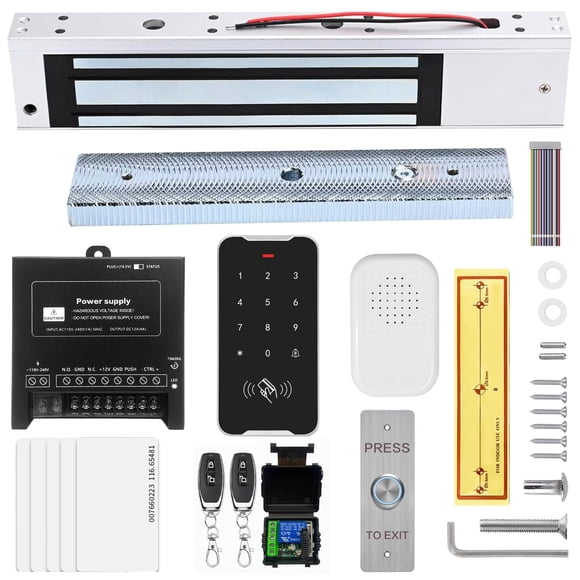 Kit de Control de Acceso para Puertas NCLTHS Cerradura Electromagnética 280 kg RFID Teclado