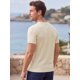 thumbnail image 3 of INSPIRE CHIC Camiseta de Hombre de Waffle de Manga Corta Ligera para Verano Talla L Beige, 3 of 5