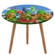 thumbnail image 1 of Smiling Critters-theme Fitted Round Tablecloths Elastic Edged Table Covers Waterproof Table Cloth for Kitchen Holiday Party Tables Decor 150cm, 1 of 6