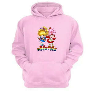 Genérico - Polerón Canguro Frutillita Y Rainbown Brite Rosa Talla Xs Unisex
