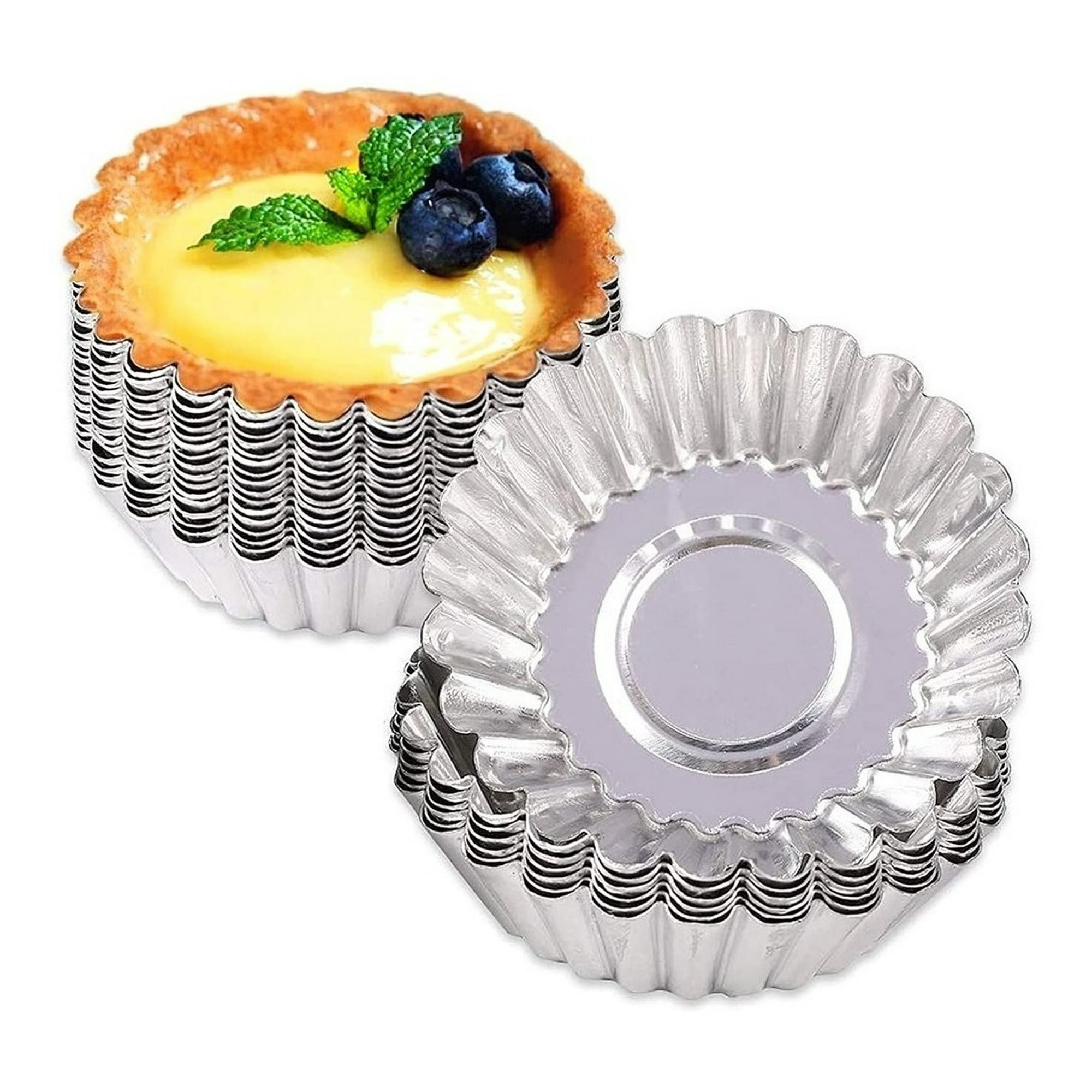 Genérico - Pack 12 Molde Mini Tartaleta Tarta Moldes Para Reposteria