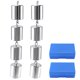thumbnail image 1 of Pesas de laboratorio QWORK 200 g x8 de metal cromado, 1 of 8