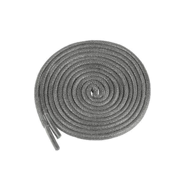 INSPIRE CHIC 2 Pares de Cordones Encerados para Zapatos de Vestir Cordones Redondos Gris Oscuro 90cm/35.43"