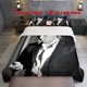 thumbnail image 1 of 3pcs Suit Men Holding Lighter Smoking Themed Print Bedding Set Soft Duvet Cover and Two Pillowcases, 1 of 5