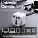 thumbnail image 3 of Adaptador de viaje Unidapt de Reino Unido a EE. UU., paquete de 2, enchufe universal, 3 of 6