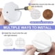 thumbnail image 5 of Upgrade Your Shower Experience with 2pcs Adhesive Shower Curtain Rod Tension Holders - Easy Stick On Wall Brackets with Extra Support for a No-Damage Installation in Your Bathroom or Cloakroom, 5 of 5