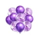 thumbnail image 1 of Set de 12 Globos Premium para Fiestas y un Inflador Manual, Morado, 1 of 3