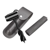 Ioensy - Taladro De Madera Taladro Broca Llave De Camping Perforadora De Supervivencia Bolsa De Cuero Pu Gris