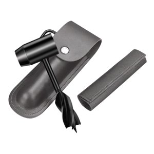 Ioensy - Taladro De Madera Taladro Broca Llave De Camping Perforadora De Supervivencia Bolsa De Cuero Pu Gris