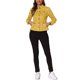 thumbnail image 2 of INSPIRE CHIC Chaquetas de Mezclilla para Mujer Cuello Alto Mangas Largas Chaquetas de Jean Cortas Amarillo S, 2 of 6