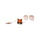 thumbnail image 5 of Gafas de sol cuadradas o rectangulares de Gucci, doradas, doradas y rosas, de lujo, hechas en Japón,, 5 of 8