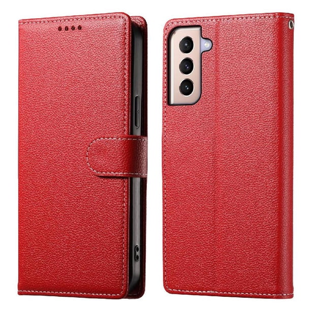 Funda para FOXDOCK Samsung Galaxy S21 Plus– Cuero Premium, 3 ranuras para tarjetas, Protección contra impactos