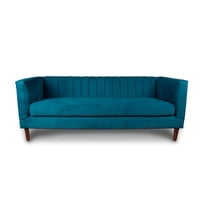 Latam Home - Sofá Sorrento 3C Tela Velvet Vivian Azul