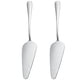 thumbnail image 1 of 2 servidores para tartas de acero inoxidable, diseño triangular, con borde dentado., 1 of 5