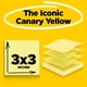 thumbnail image 2 of Dispensador De Notas Adhesivas Desplegables De 7 6 X 7 6 Cm 24 Blocs De Color Amarillo Canario, 2 of 8