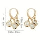 thumbnail image 5 of Elegant Round Beads Cat Eye Stone Drop Dangle Earrings Stylish Jewelry For Women Girls 1Pair, 5 of 5