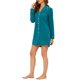 thumbnail image 4 of INSPIRE CHIC Camisón de Manga Larga para Mujer Mezcla de Algodón con Botones y Cuello con Muesca M Verde Oscuro, 4 of 6
