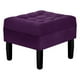 thumbnail image 2 of Pouf Wood 1c Felpa 00 Morado, 2 of 4