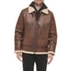 thumbnail image 1 of Chaqueta Calvin Klein de piel sintética tipo bomber con piel de oveja marrón, 1 of 4