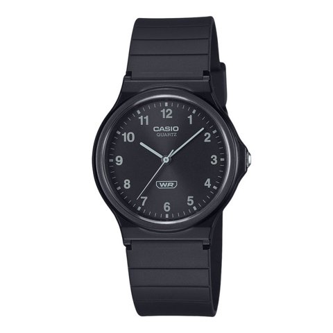 Reloj Casio Pop Analog Bio Based Resin Strap Black Dial Quartz Mq-24B-1B Unisex Watch